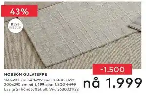 Skeidar HOBSON GULVTEPPE tilbud