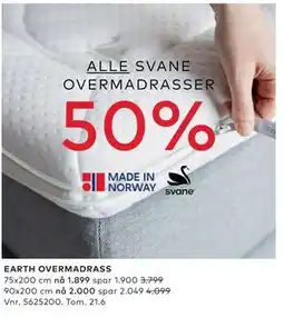 Skeidar EARTH OVERMADRASS tilbud