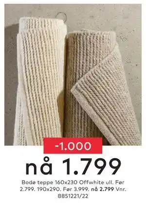 Skeidar Bodø teppe tilbud
