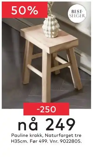 Skeidar Pauline krakk tilbud