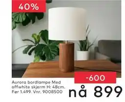 Skeidar Aurora bordlampe tilbud