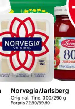 Nærbutikken Norvegia/jarlsberg tilbud