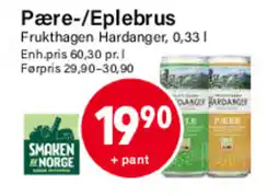 Nærbutikken Pære-/Eplebrus tilbud