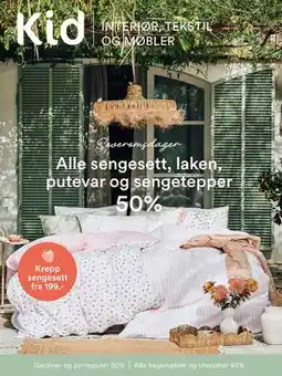 Kid Interiør Gardiner og pynteputer tilbud