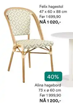 Kid Interiør Felix hagestol tilbud