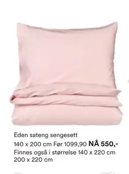 Kid Interiør Eden sateng sengesett tilbud