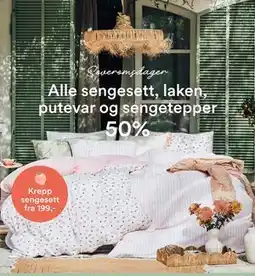 Kid Interiør Alle sengesett, laken, putevar og sengetepper tilbud
