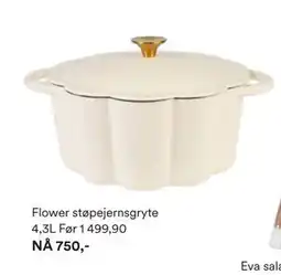 Kid Interiør Flower støpejernsgryte tilbud
