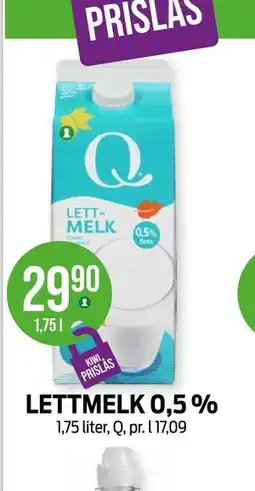 Kiwi LETTMELK 0,5 % tilbud