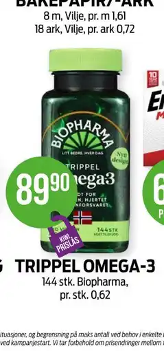 Kiwi TRIPPEL OMEGA-3 tilbud