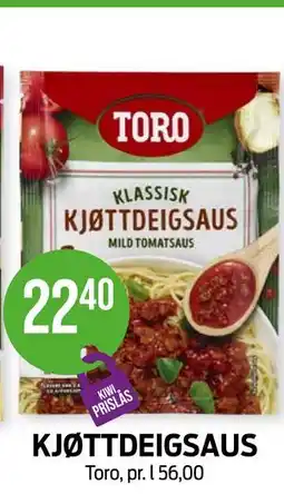 Kiwi KJØTTDEIGSAUS tilbud