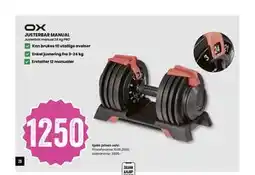 Sport Outlet JUSTERBAR MANUAL tilbud