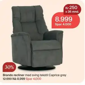 Møbelringen Brando recliner tilbud