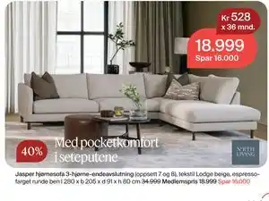 Jasper hjørnesofa, Medlemspris
