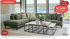 Kos hjørnesofa, Medlemspris