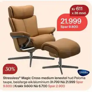 Møbelringen Stressless Magic Cross medium lenestol tilbud
