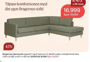 Møbelringen Bragernes hjørnesofa tilbud