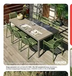 Møbelringen Doga spisestol uten armlene tilbud