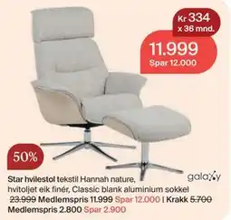 Møbelringen Star hvilestol, Medlemspris tilbud