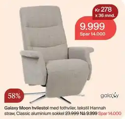 Møbelringen Galaxy Moon hvilestol tilbud