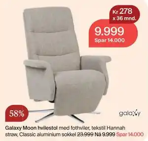 Møbelringen Galaxy Moon hvilestol tilbud