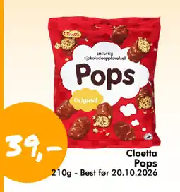 Havaristen Cloetta Pops tilbud