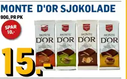 Price Lagerbutikk Monte D'or sjokolade tilbud
