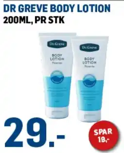 Price Lagerbutikk Dr. Greve body lotion tilbud