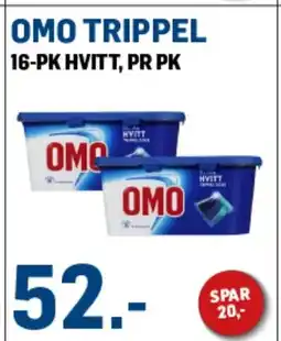 Price Lagerbutikk Omo trippel tilbud