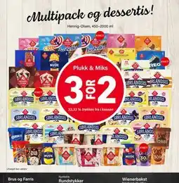 Nærbutikken Multipack og dessertis! tilbud