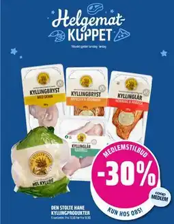 Coop Obs DEN STOLTE HANE KYLLINGPRODUKTER tilbud