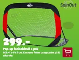 BR Leker Pop-up fodboldmål 2-pak tilbud