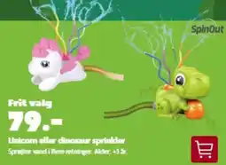 BR Leker Unicorn eller dinosaur sprinkler tilbud