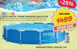 Extra Leker Intex Metal frame basseng tilbud