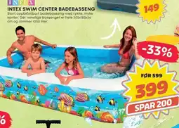 Extra Leker Intex Swim center badebasseng tilbud