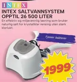 Extra Leker Intex Saltvannsystem opptil 26 tilbud