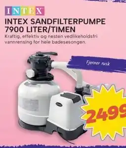 Extra Leker Intex Sandfilterpumpe 7900 liter/timen tilbud