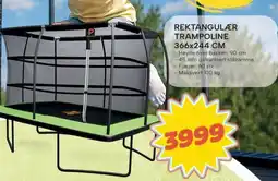 Extra Leker Rektangulær trampoline tilbud