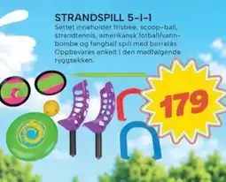 Extra Leker Strandspill 5-i-1 tilbud