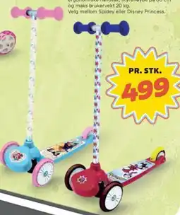 Extra Leker Smoby Spidey eller Disney princess sparkesykkel tilbud