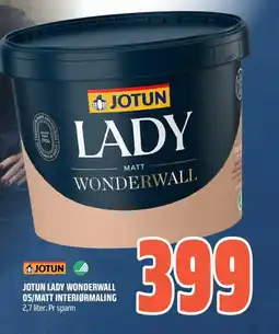 Obs Bygg Jotun Lady wonderwall 05/matt interiørmaling tilbud
