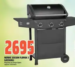 Obs Bygg Nordic Season florida 3 gassgrill tilbud