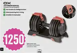 Sport Outlet OX Justerbar manual tilbud