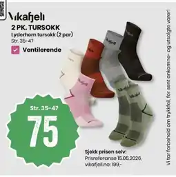 Sport Outlet Vikafjell 2 pk. Tursokk tilbud