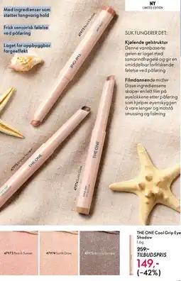 Oriflame THE ONE Cool grip eye shadow tilbud