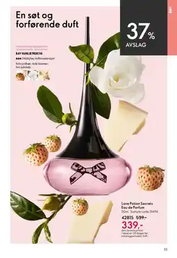 Oriflame LOVE POTION Secrets eau de parfum tilbud