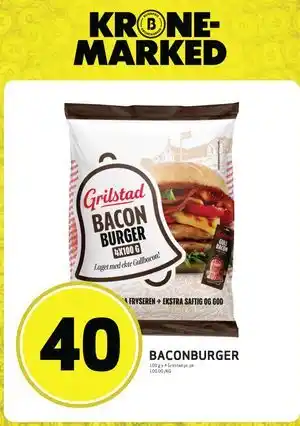 Bunnpris BACONBURGER tilbud
