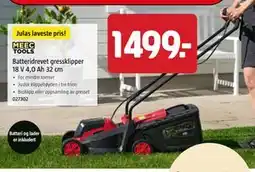 Jula Batteridrevet gressklipper tilbud