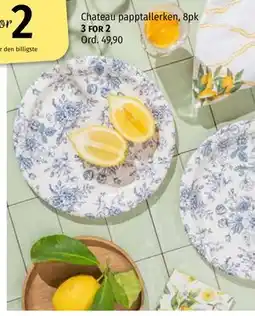 Nille Chateau papptallerken, 8pk tilbud