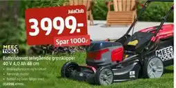 Jula Batteridrevet selvgående gressklipper 40 V 4,0 Ah 46 cm, Medlemspris tilbud